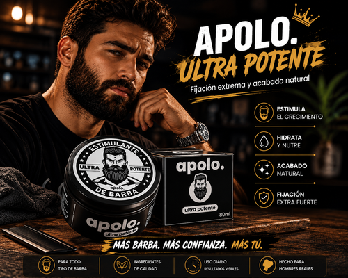 Bálsamo para Crecimiento de Barba Ultra Potente con Minoxidil 20% | 80mL